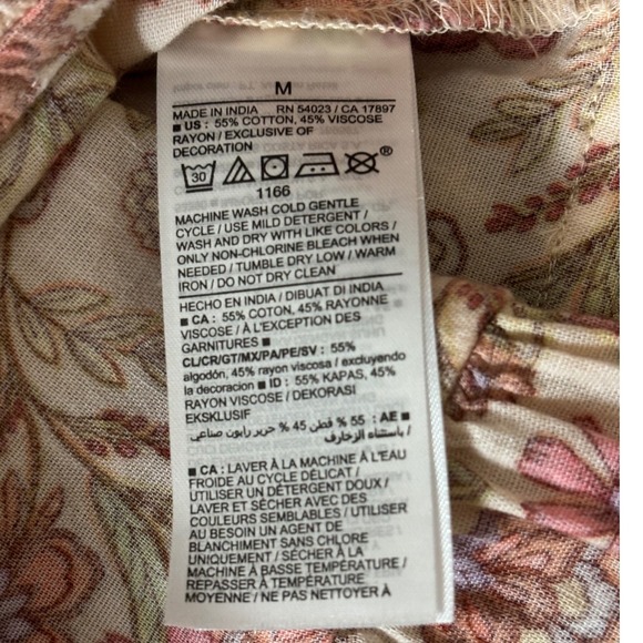 Old Navy Womens Floral Maxi Dress Medium Boho Peasant Prairie Cottagecore - Picture 4 of 8